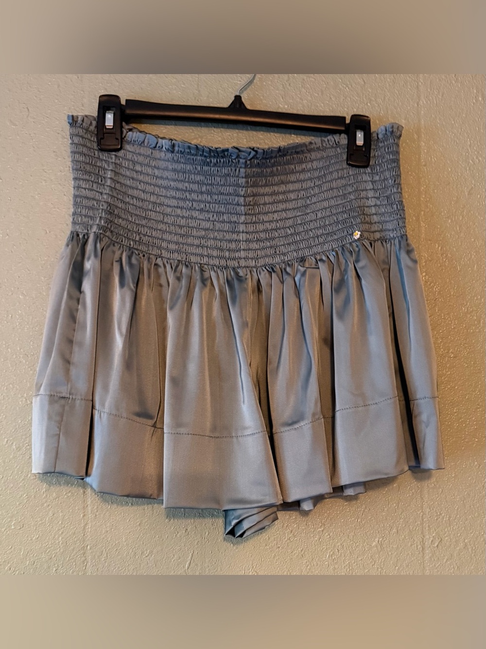 NWT Natural Life Daisy Blue Smocked Waist Skorts-Shorts Boho Coastal Beach - Picture 4 of 7